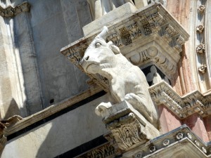 Cattedrale di Siena - Particolare Facciata Toro